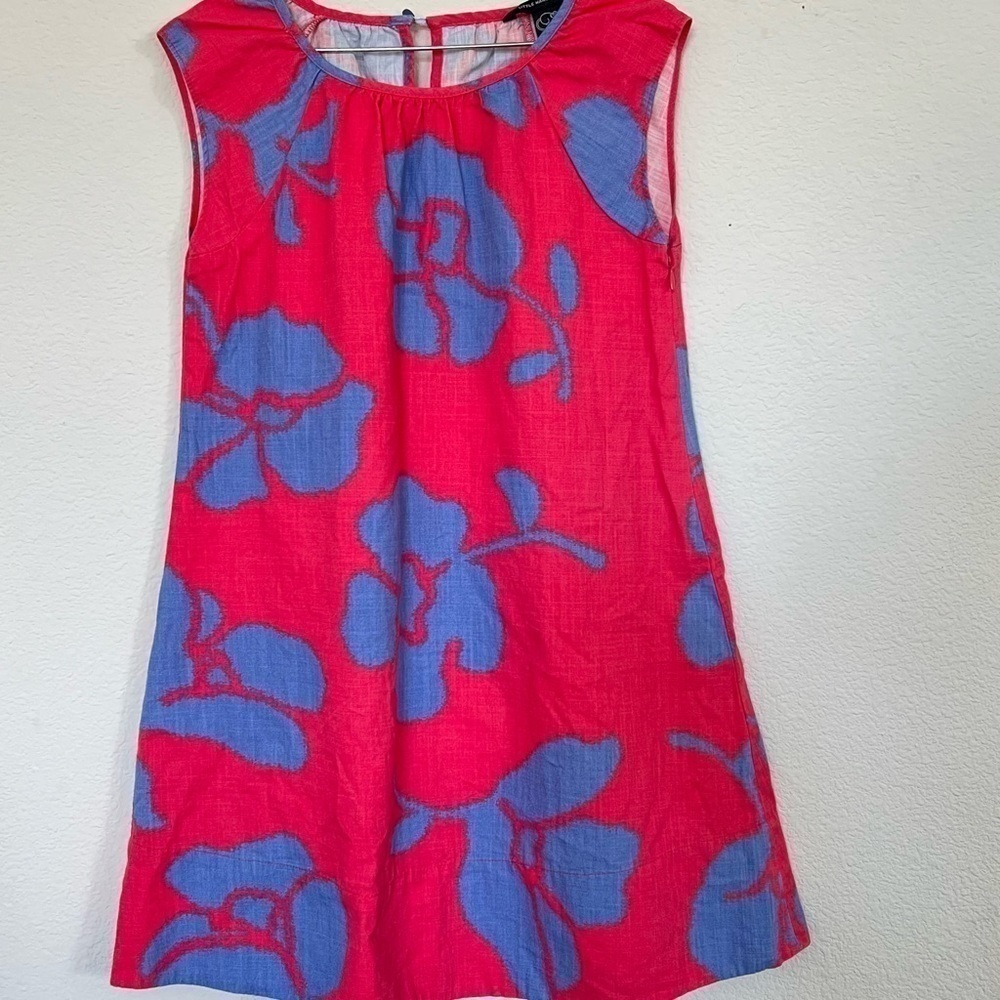 Marc Jacobs Girls Pink and Blue Floral Sleeveless Dress